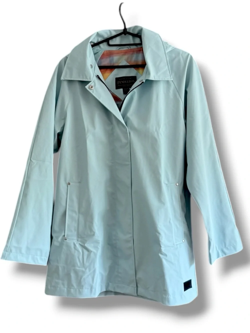 Pendleton Womens’ Lightweight Rain Slicker / Jacket Detachable Hood